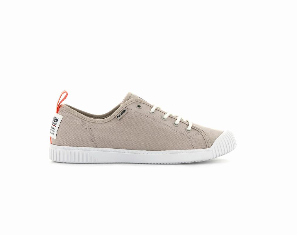 Palladium Easy Lace Canvas Damen Niedrige Sneaker Khaki ||139807-CQK||